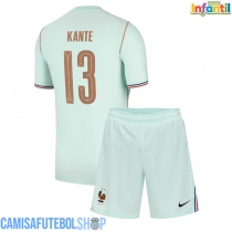 Camisa de time de futebol França Kante #13 Replicas 2º Equipamento Infantil Mundo 2026 Manga Curta (+ Calças curtas)